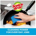 Scotch-Brite Non-Scratch Scrub Sponges, 6 Scrub Sponges, Lasts 50% Longer than the Leading National Value Brand