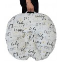 Boppy Original Newborn Lounger, Hello Baby Black and Gold