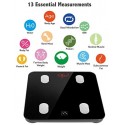 FITINDEX Bluetooth Body Fat Scale, Smart Wireless BMI Bathroom Weight Scale Body Composition Monitor Health Analyzer with Smartphone App for Body Weight, Fat, Water, BMI, BMR, Muscle Mass - White