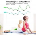 FITINDEX Bluetooth Body Fat Scale, Smart Wireless BMI Bathroom Weight Scale Body Composition Monitor Health Analyzer with Smartphone App for Body Weight, Fat, Water, BMI, BMR, Muscle Mass - White