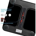 FITINDEX Bluetooth Body Fat Scale, Smart Wireless BMI Bathroom Weight Scale Body Composition Monitor Health Analyzer with Smartphone App for Body Weight, Fat, Water, BMI, BMR, Muscle Mass - White