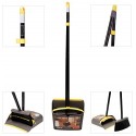 Broom and Dustpan/Broom with Dustpan Combo Set,Standing Dustpan Dust Pan with Long Handle 40"/52" for Home Kitchen Room Office Lobby Indoor Floor Cleaning Broom Dustpan Set Upright