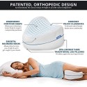 Contour Legacy Legacy Leg & Knee Foam Support Pillow - Soothing Pain Relief for Sciatica, Back, Hips, Knees, Joints & Pregnancy - As Seen on TV (Leg Pillow Only, Ventilated Memory Foam)