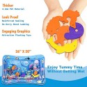 Infinno Inflatable Tummy Time Mat Premium Baby Water Play Mat for Infants and Toddlers Baby Toys for 3 to 24 Months, Strengthen Your Baby's Muscles, Portable