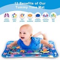 Infinno Inflatable Tummy Time Mat Premium Baby Water Play Mat for Infants and Toddlers Baby Toys for 3 to 24 Months, Strengthen Your Baby's Muscles, Portable