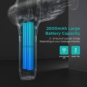 Massager Gun Deep Tissue Percussion Muscle Massage for Pain Relief, Super Quiet Portable Neck Back Body Relaxation Electric Drill Sport Massager Brushless Motor with 7 Attachment 5 Speeds Mebak3