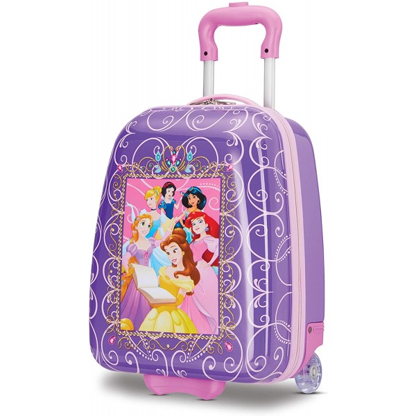 American Tourister Kids' Disney Hardside Upright Luggage, Princess 2, Carry-On 16-Inch