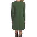 MOLERANI Women's Casual Plain Simple Long Sleeve T-Shirt Loose Dress