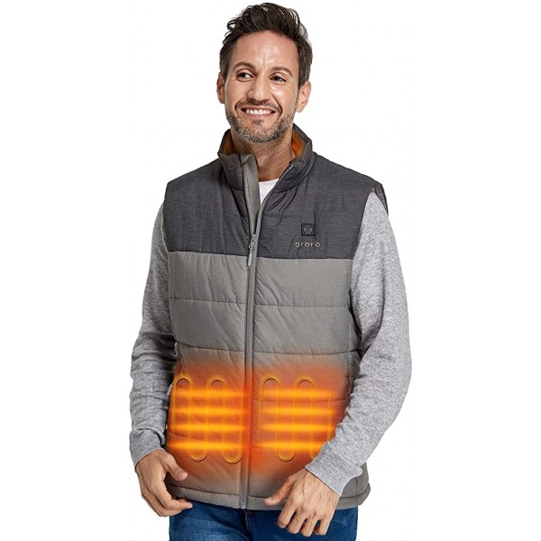 ORORO Men's Lightweight Heated Vest with Battery Pack